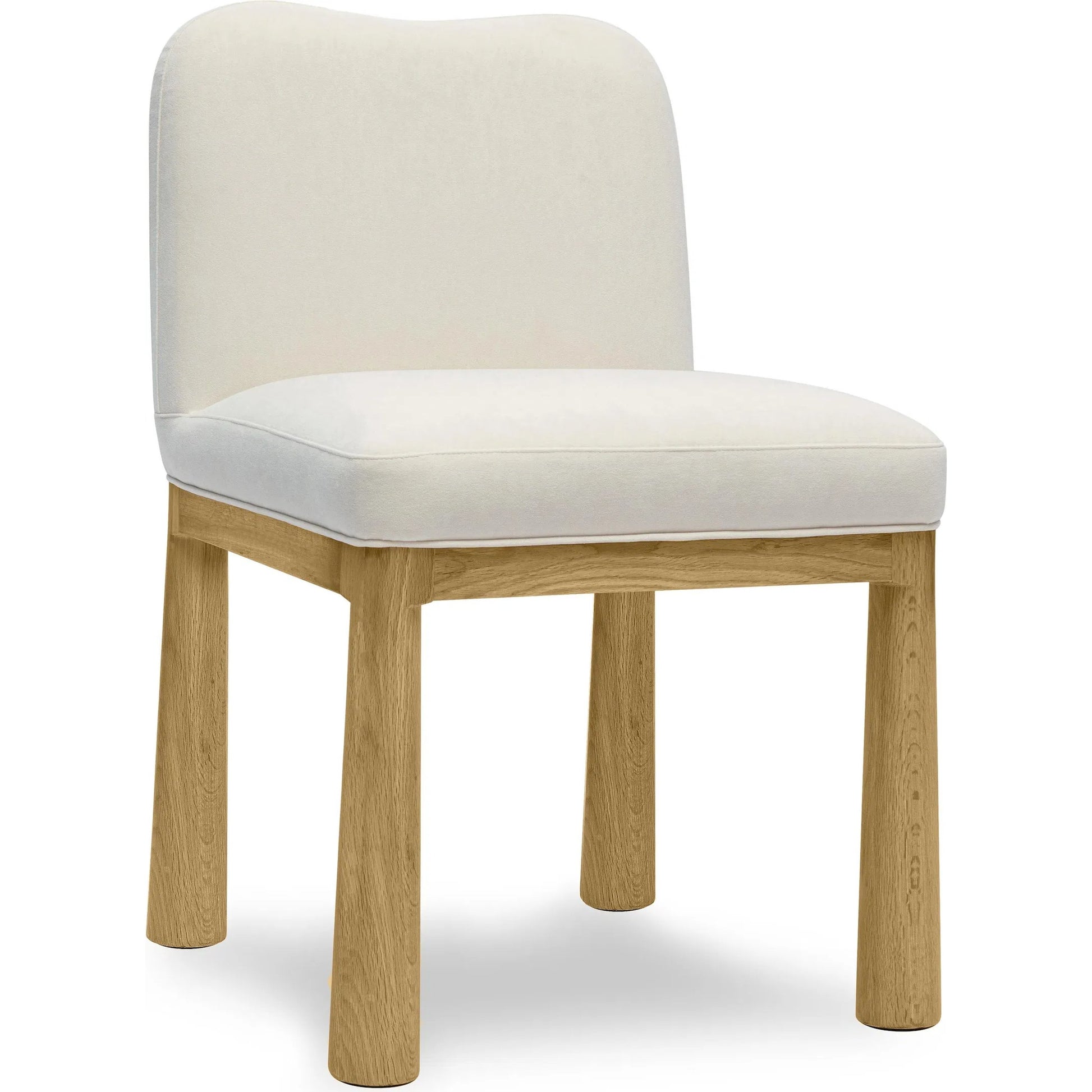 Tiara Velvet Oak Dining Chair by TOV Furniture. Made from plywood, velvet, wood in a traditional style.