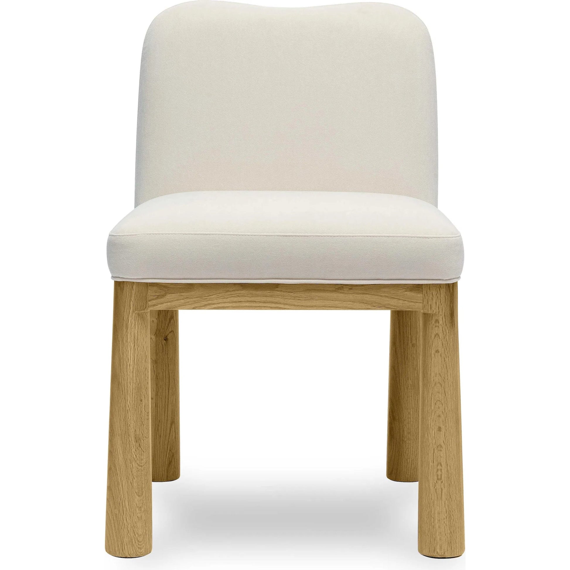 Tiara Velvet Oak Dining Chair by TOV Furniture. Made from plywood, velvet, wood in a traditional style.