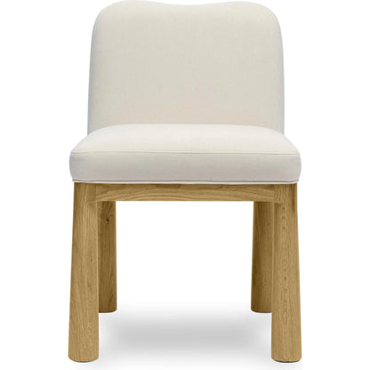 Tiara Velvet Oak Dining Chair by TOV Furniture. Made from plywood, velvet, wood in a traditional style.