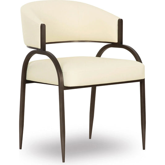 Tatum Performance Vegan Leather Dining Chair by TOV Furniture. Made from pu leather, plywood, stainless steel in a unique style.