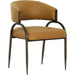 Tatum Performance Vegan Leather Dining Chair by TOV Furniture. Made from pu leather, plywood, stainless steel in a transitional style.