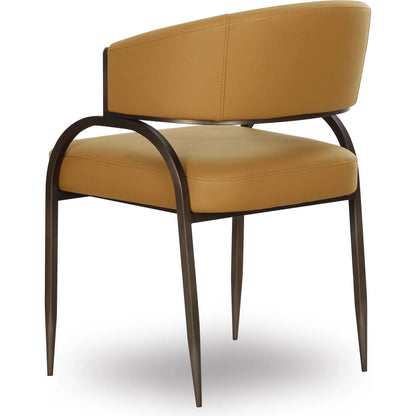 Tatum Performance Vegan Leather Dining Chair by TOV Furniture. Made from pu leather, plywood, stainless steel in a transitional style.