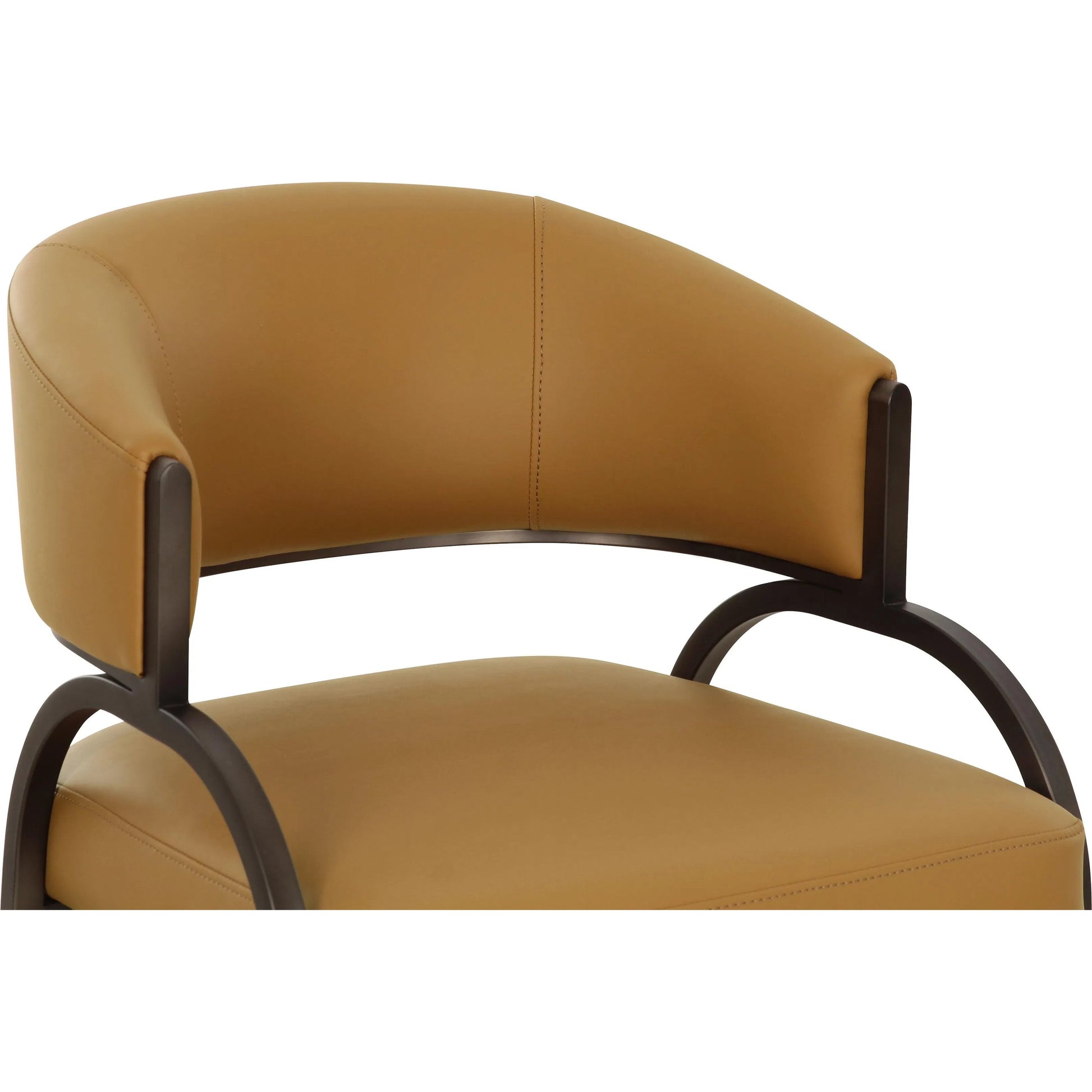 Tatum Performance Vegan Leather Dining Chair by TOV Furniture. Made from pu leather, plywood, stainless steel in a transitional style.