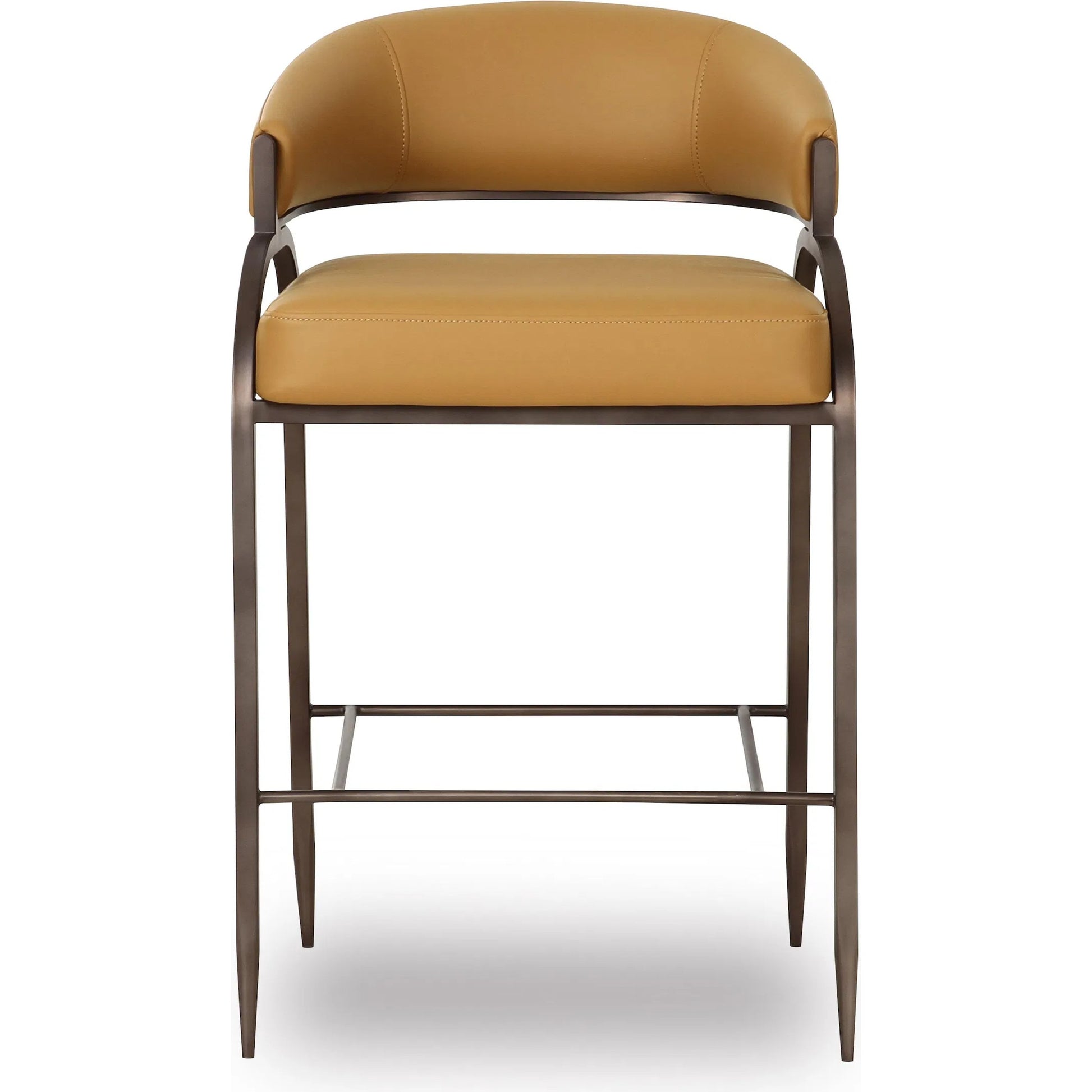 Tatum Performance Vegan Leather Counter Stool by TOV Furniture. Made from pu leather, plywood, stainless steel in a transitional style.