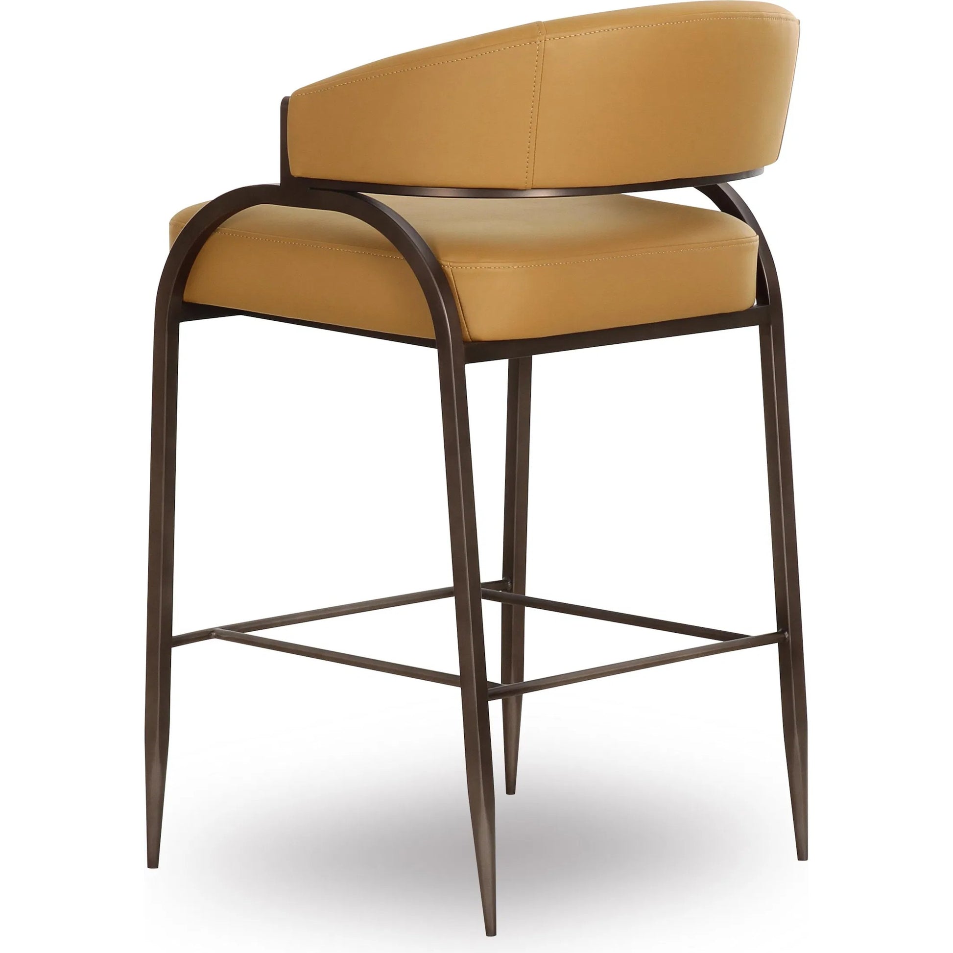 Tatum Performance Vegan Leather Counter Stool by TOV Furniture. Made from pu leather, plywood, stainless steel in a transitional style.