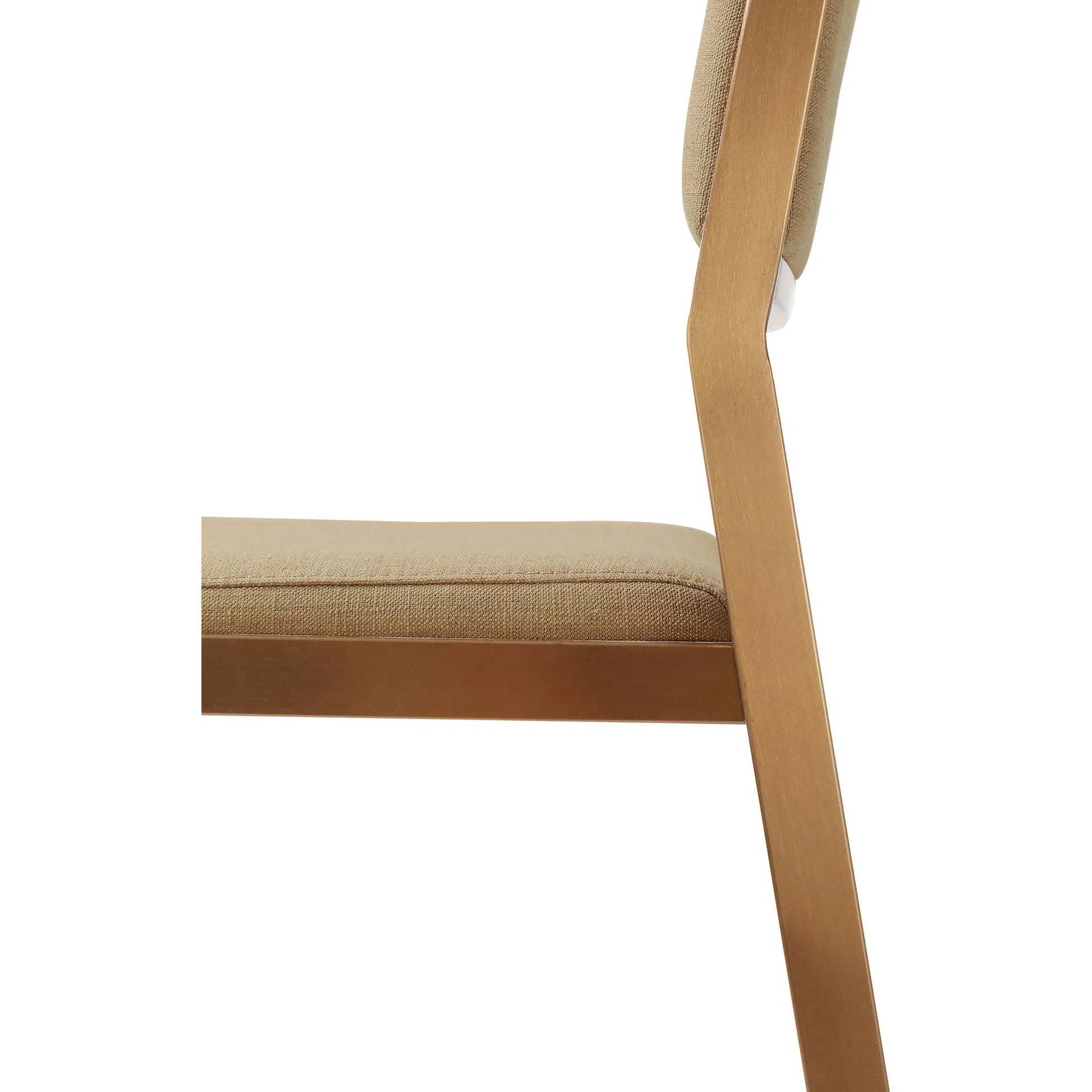 Gale Basketweave Stackable Counter Stool (Set of 2) by TOV Furniture in tan. Made from linen, stainless steel in a transitional style.