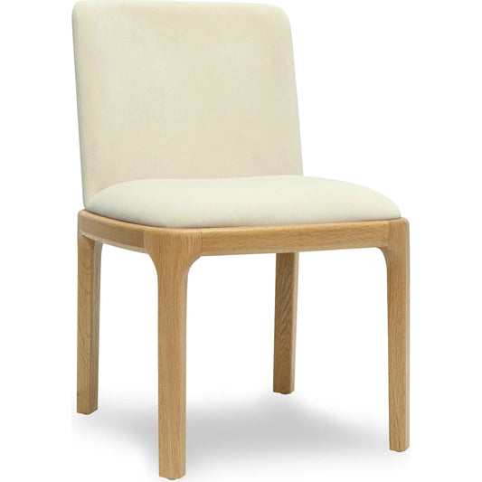 Rebecca Performance Velvet Dining Chair by TOV Furniture. Made from plywood, velvet, wood in a unique style.