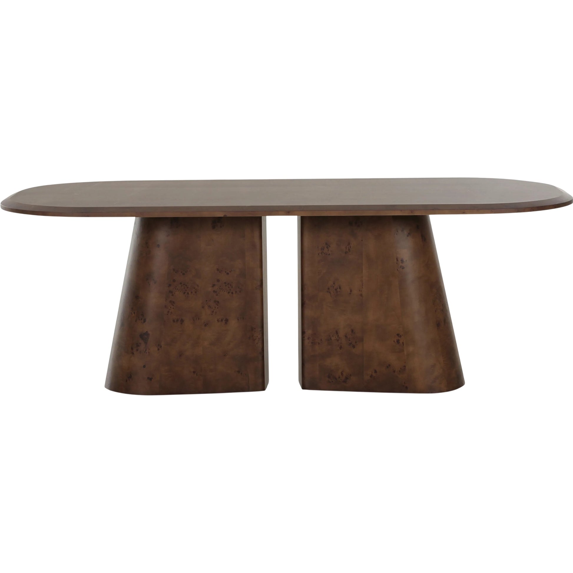 Gladyss Burl Oval Dining Table by TOV Furniture. Made from mdf, veneer in a transitional style.