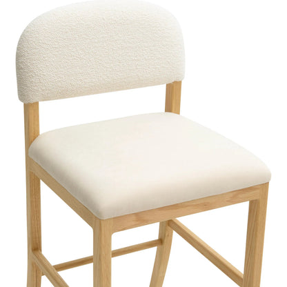Calla Performance Velvet Counter Stool by TOV Furniture. Made from velvet, wood in a transitional style.