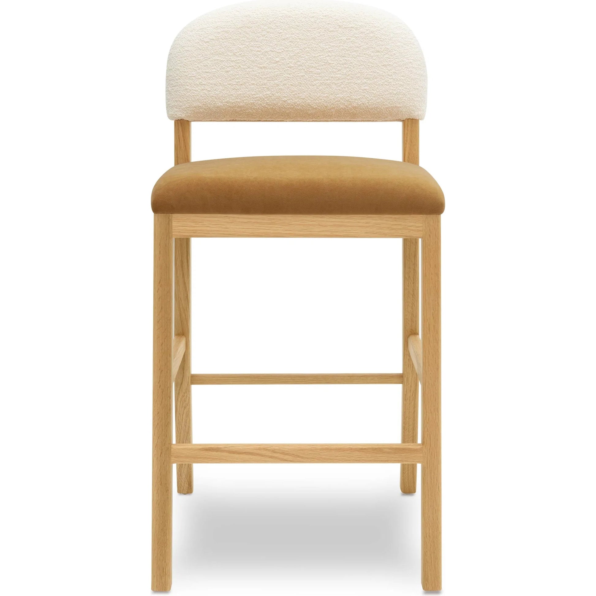 Calla Performance Velvet Counter Stool by TOV Furniture. Made from velvet, wood in a transitional style.
