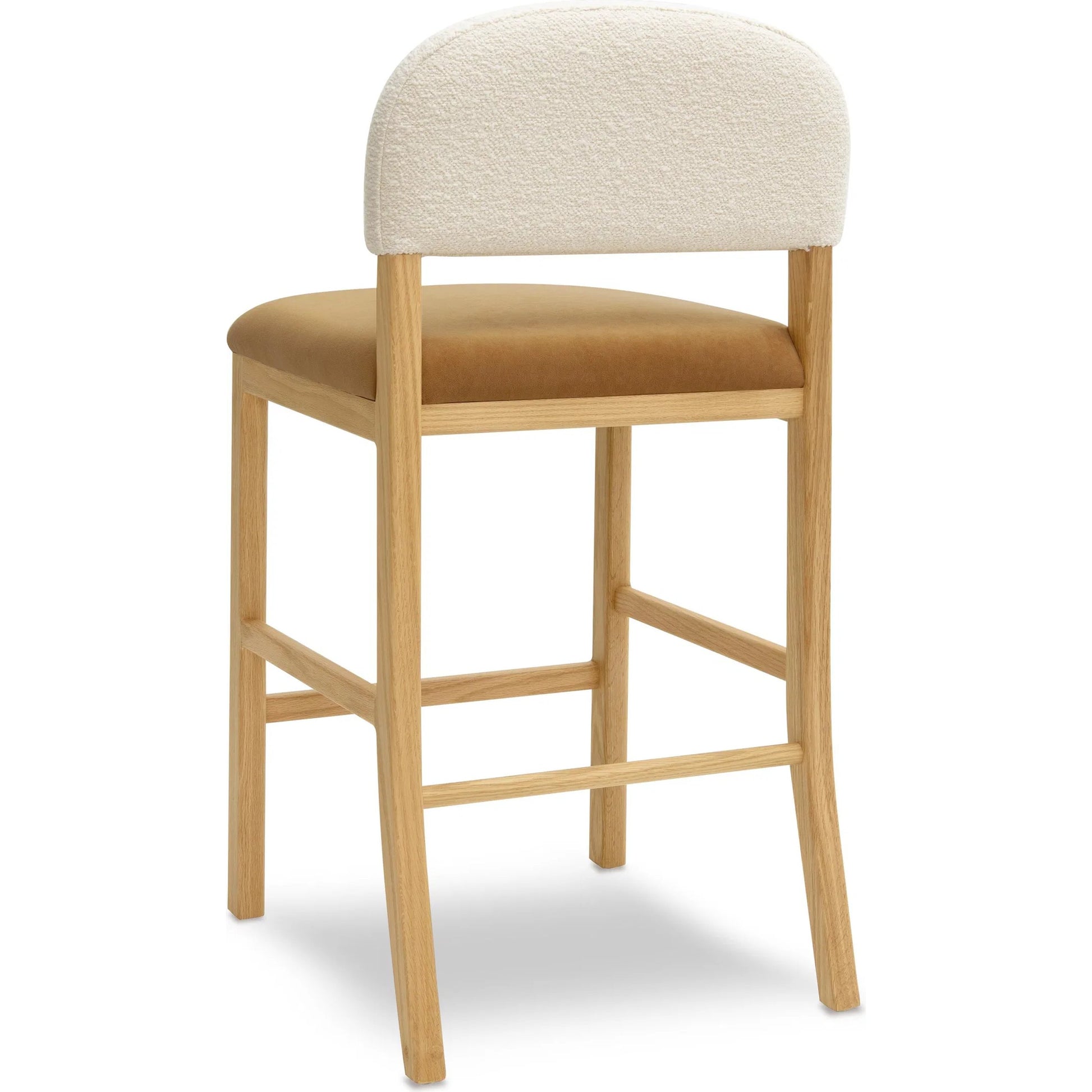 Calla Performance Velvet Counter Stool by TOV Furniture. Made from velvet, wood in a transitional style.