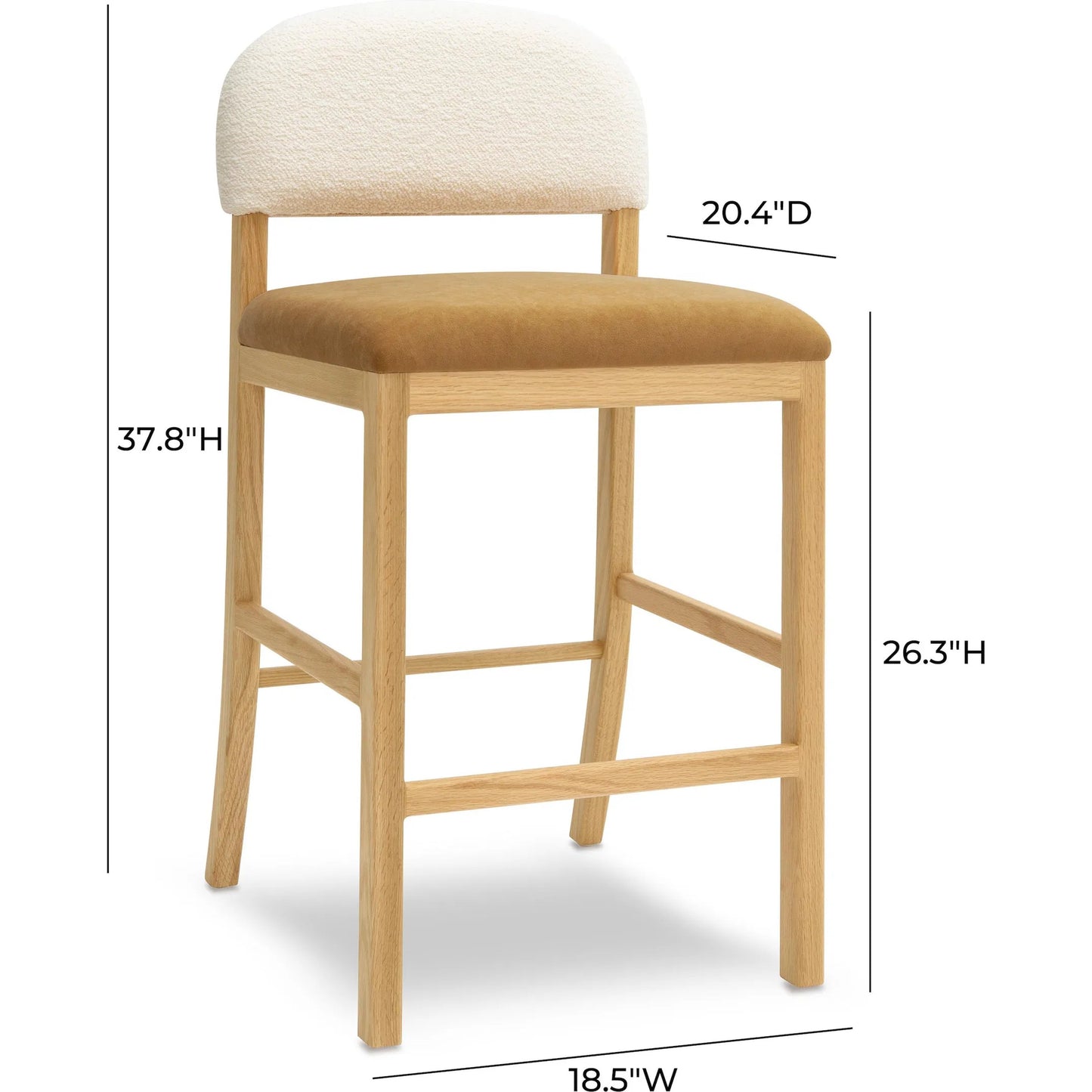012 SI-2320841 | Additional Silo | Calla Performance Velvet Counter Stool by TOV Furniture. Made from velvet, wood in a transitional style.