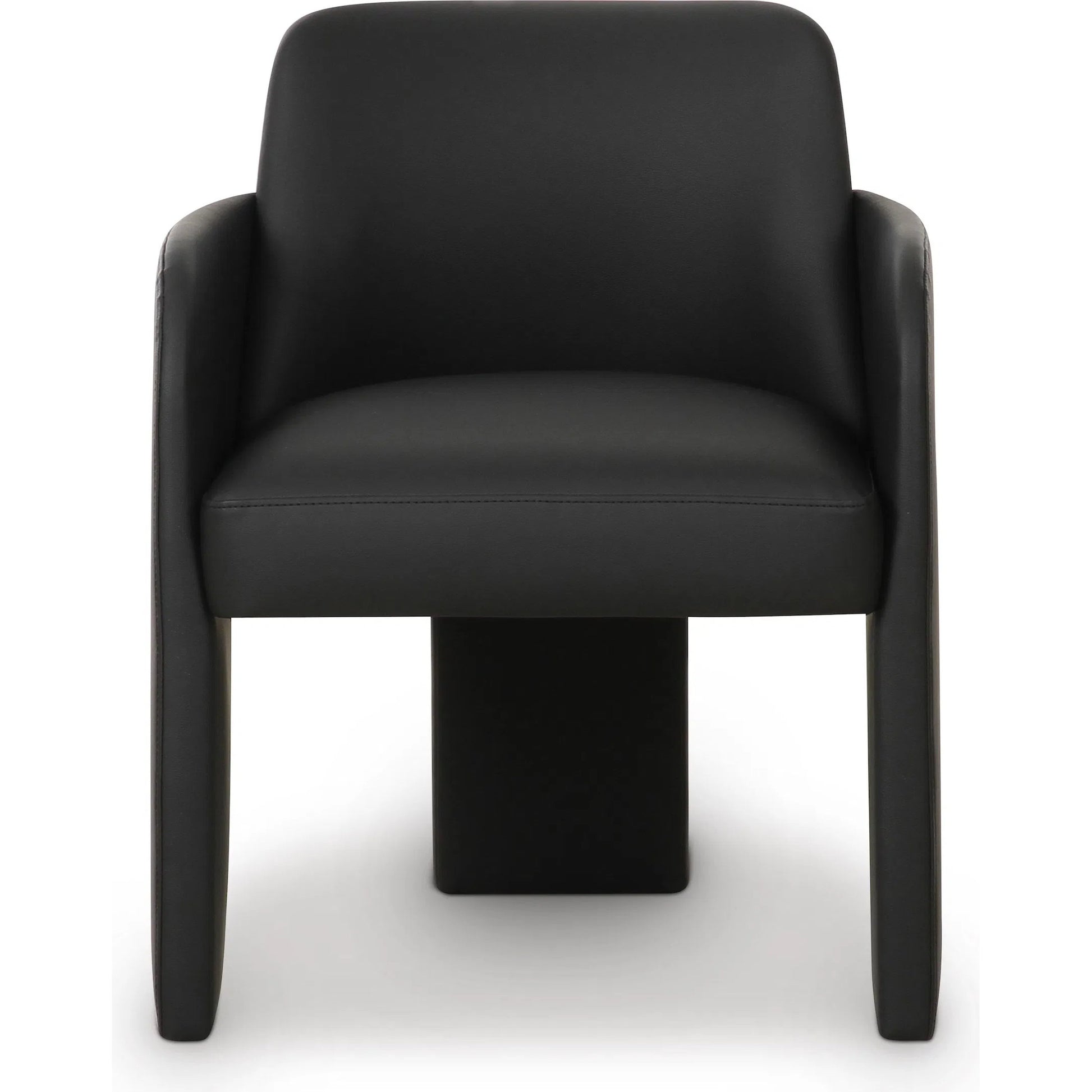 Leo Performance Vegan Leather Dining Chair by TOV Furniture. Made from plywood, vegan leather in a transitional style.