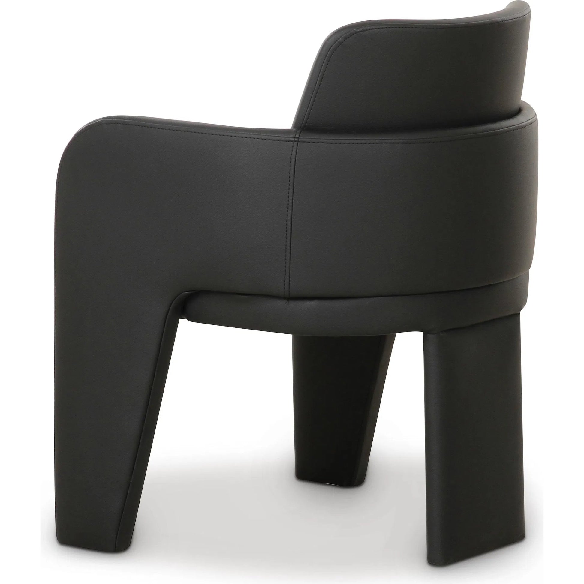 Leo Performance Vegan Leather Dining Chair by TOV Furniture. Made from plywood, vegan leather in a transitional style.