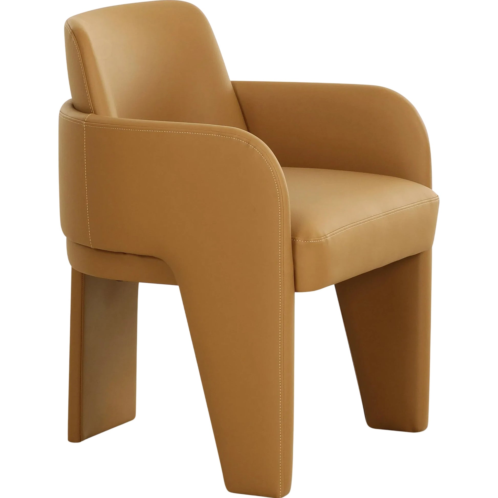 Leo Performance Vegan Leather Dining Chair by TOV Furniture. Made from plywood, vegan leather in a transitional style.