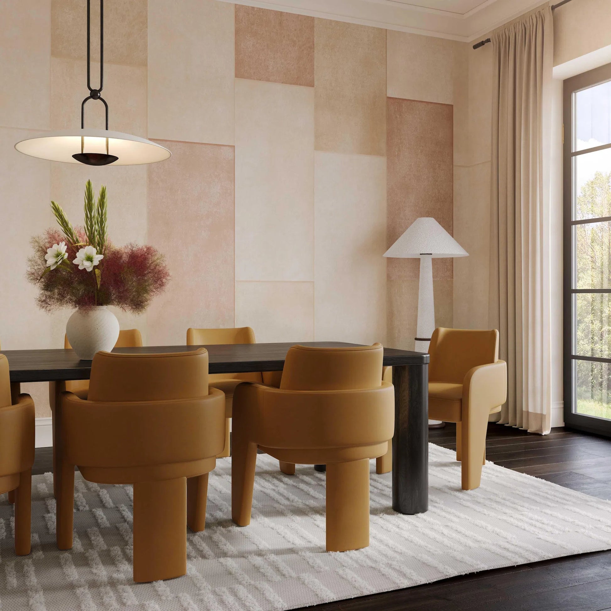 Leo Performance Vegan Leather Dining Chair by TOV Furniture. Made from plywood, vegan leather in a transitional style.