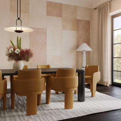 Leo Performance Vegan Leather Dining Chair by TOV Furniture. Made from plywood, vegan leather in a transitional style.
