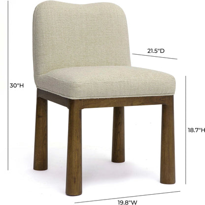 Tiara Performance Basketweave Fabric Dining Chair by TOV Furniture. Made from fabric, plywood, wood in a traditional style.