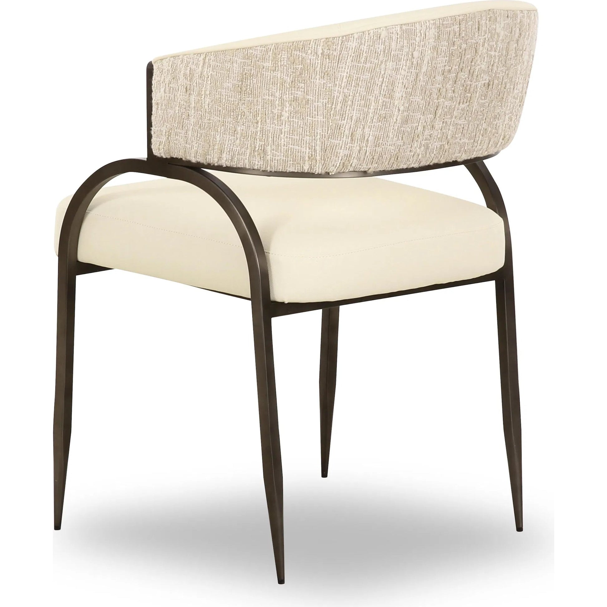 Tatum Vegan Leather 2-Tone Dining Chair by TOV Furniture. Made from fabric, foam, plywood, polyester, stainless steel in a unique style.