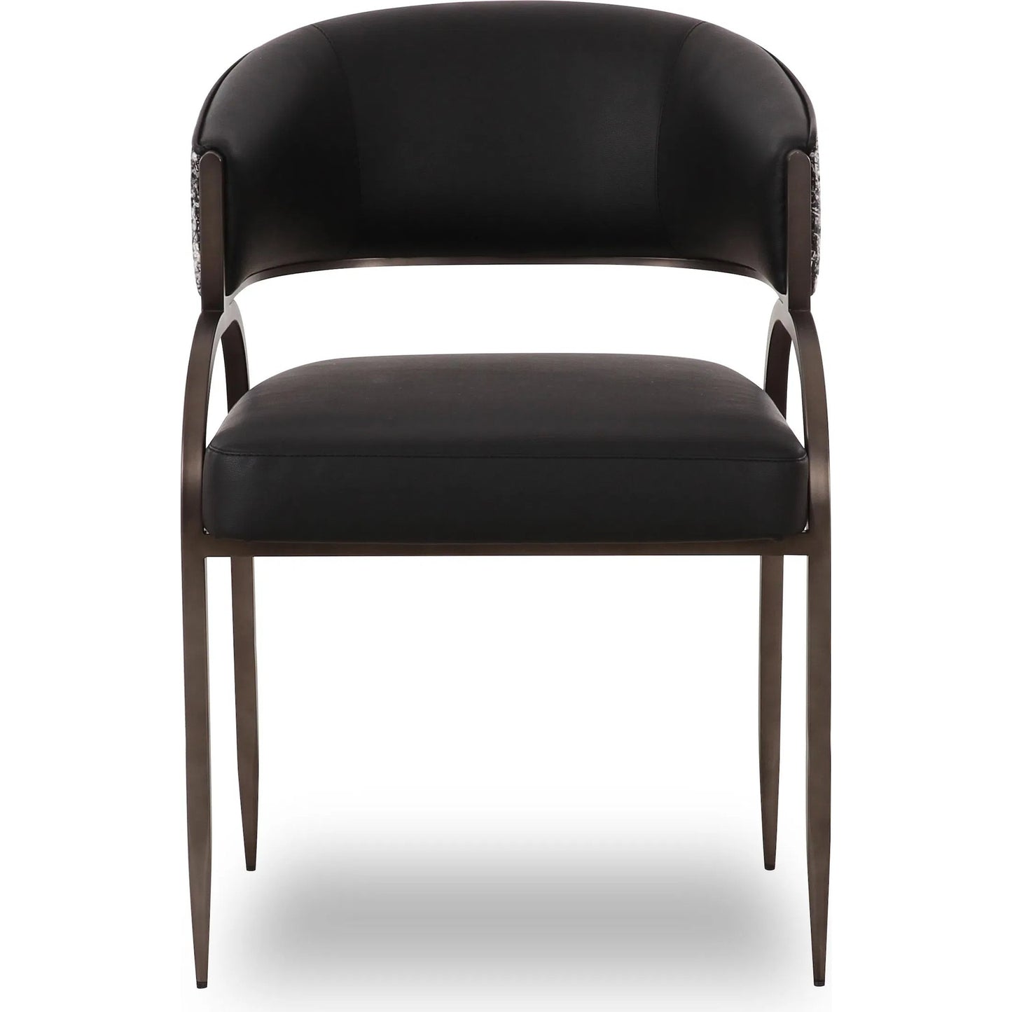 005 SI-2454393 | Additional Silo | Tatum Vegan Leather 2-Tone Dining Chair by TOV Furniture. Made from fabric, foam, plywood, polyester, stainless steel in a unique style.