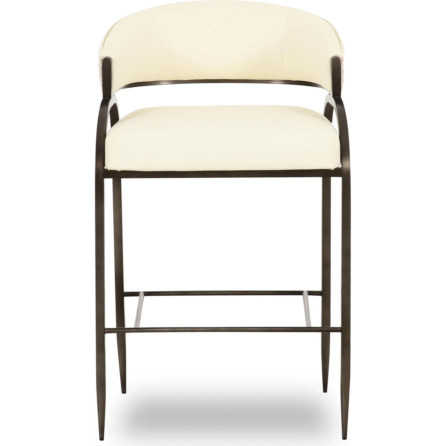 003 SI-2454390 | Additional Silo | Tatum Vegan Leather 2-Tone Counter Stool by TOV Furniture. Made from fabric, foam, plywood, polyester, stainless steel in a unique style.
