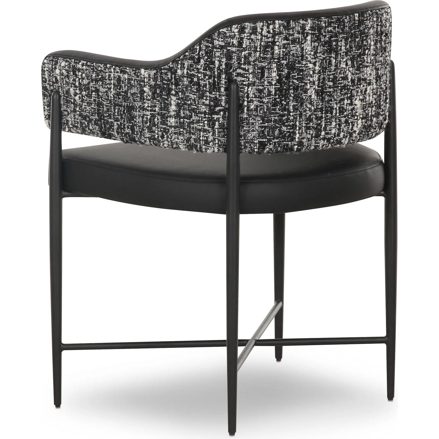006 SI-2454377 | Additional Silo | Sezanne Vegan Leather 2-Tone Dining Chair by TOV Furniture. Made from fabric, foam, iron, plywood, polyester, stainless steel in a unique style.