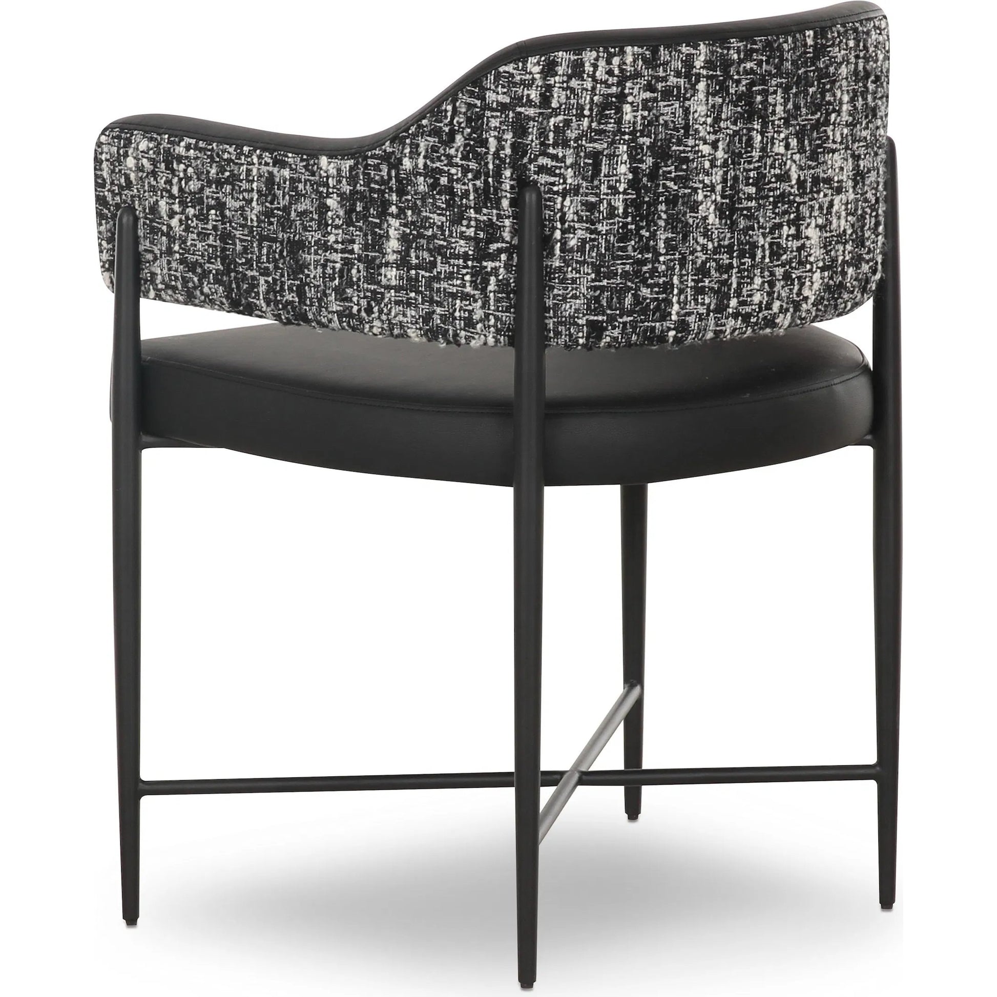 Sezanne Vegan Leather 2-Tone Dining Chair by TOV Furniture. Made from fabric, foam, iron, plywood, polyester, stainless steel in a unique style.