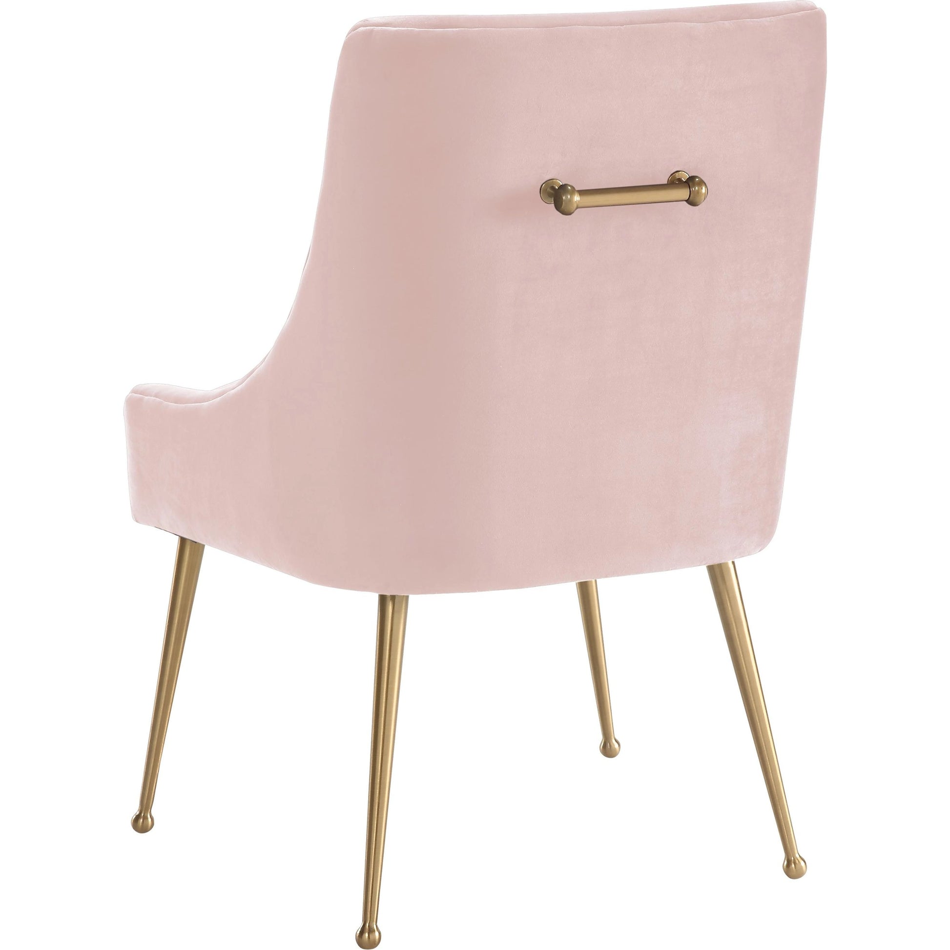 Beatrix Side Chair by TOV Furniture. Made from velvet in a modern style.