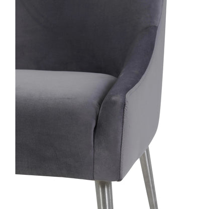 Beatrix Side Chair by TOV Furniture. Made from velvet in a modern style.