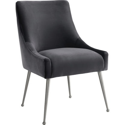 Beatrix Side Chair by TOV Furniture. Made from velvet in a modern style.