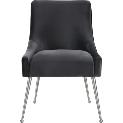 Beatrix Side Chair by TOV Furniture. Made from velvet in a modern style.