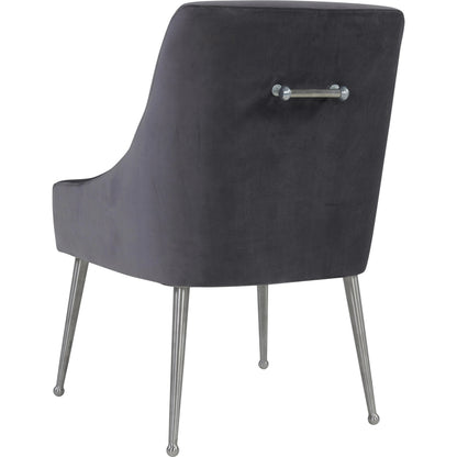 Beatrix Side Chair by TOV Furniture. Made from velvet in a modern style.