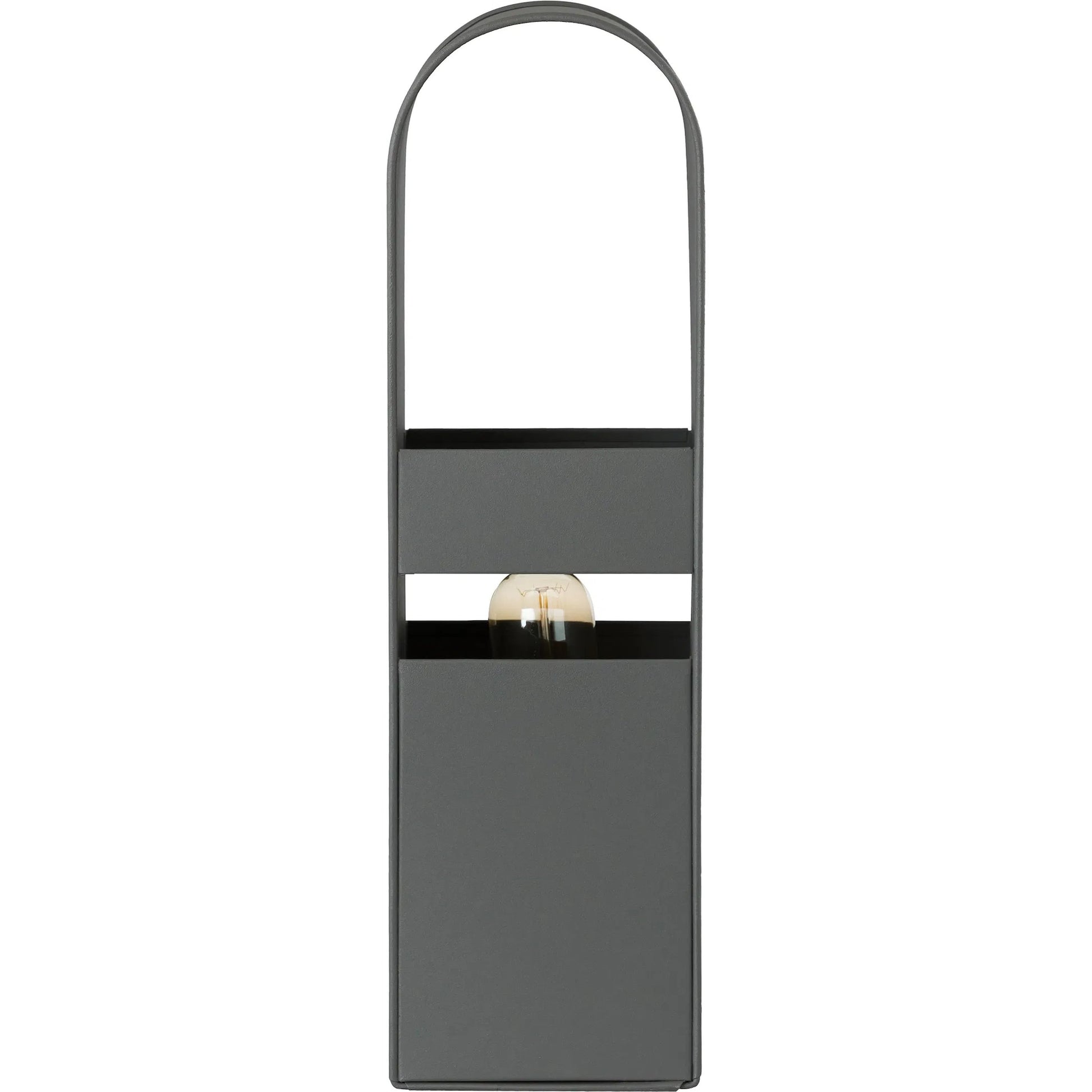 Arther Tall Table Lamp by TOV Furniture in gray. Made from iron in a modern style.