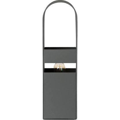 Arther Tall Table Lamp by TOV Furniture in gray. Made from iron in a modern style.