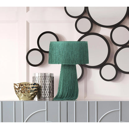 Atolla Tassel Table Lamp by TOV Furniture. Made from cotton in a eclectic & global style.