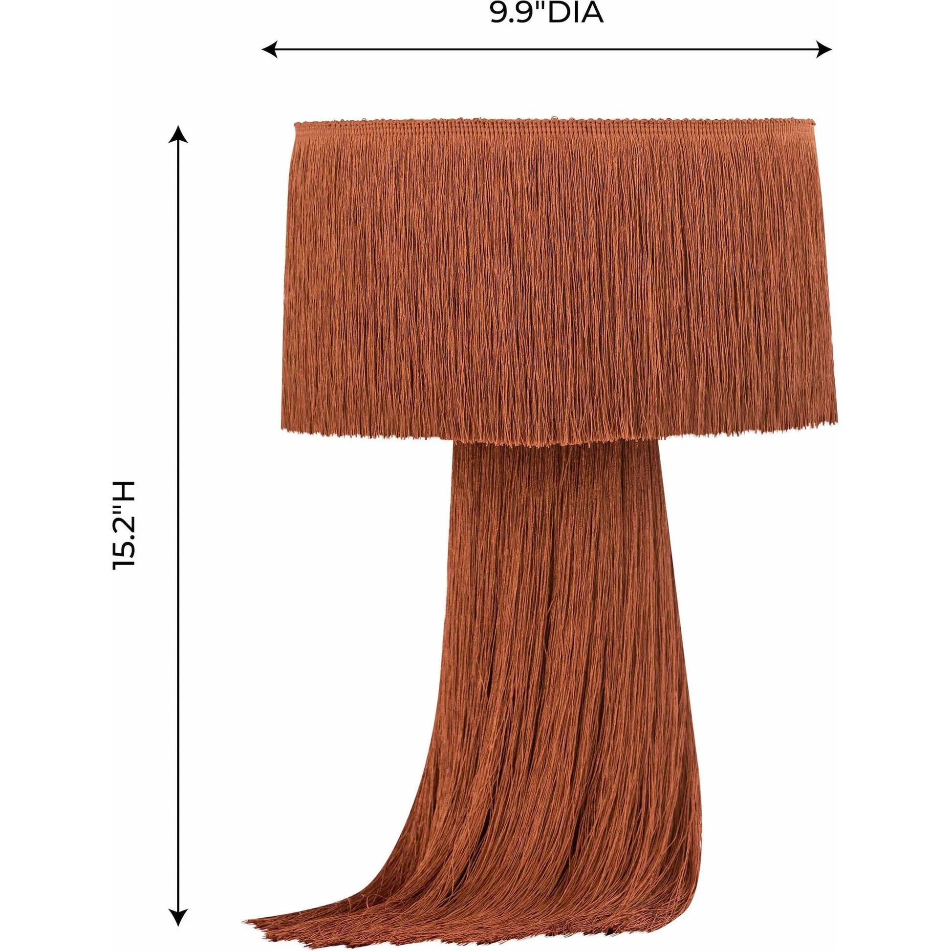 Atolla Tassel Table Lamp by TOV Furniture. Made from cotton in a eclectic & global style.