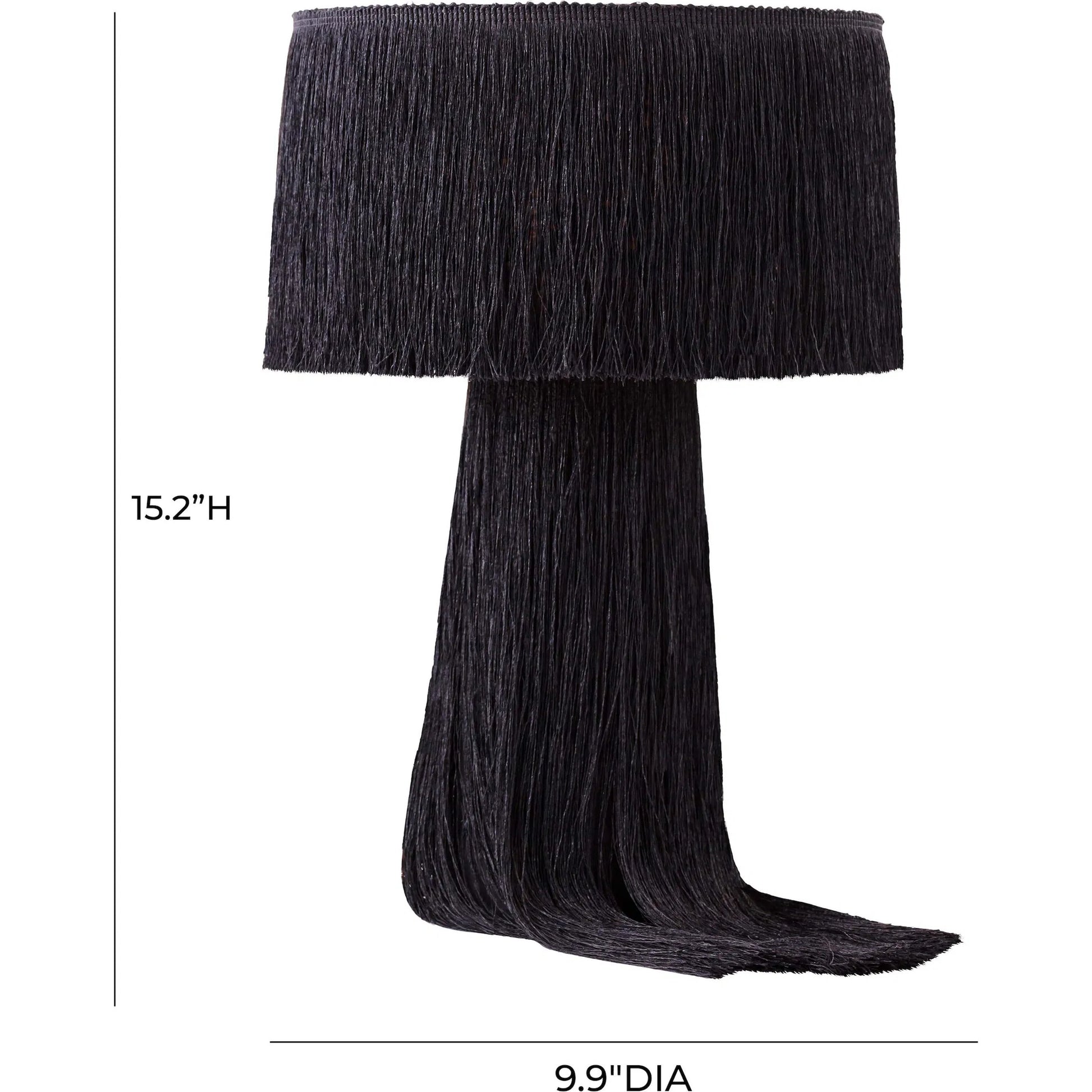Atolla Tassel Table Lamp by TOV Furniture. Made from cotton in a eclectic & global style.