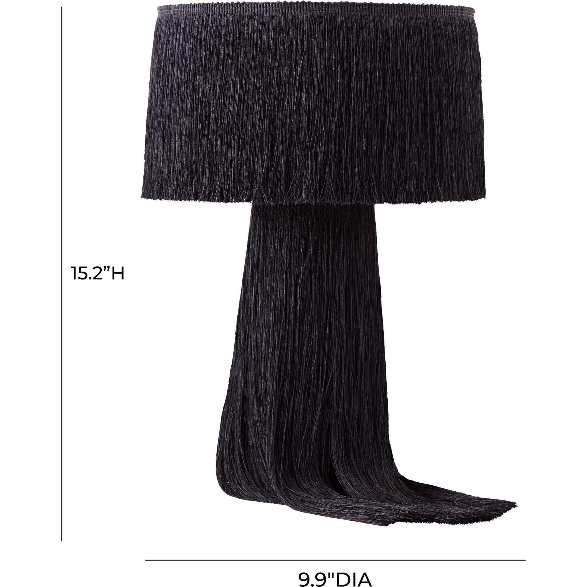 Atolla Tassel Table Lamp by TOV Furniture. Made from cotton in a eclectic & global style.