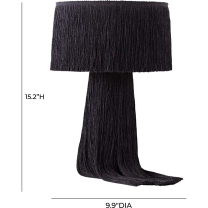 Atolla Tassel Table Lamp by TOV Furniture. Made from cotton in a eclectic & global style.