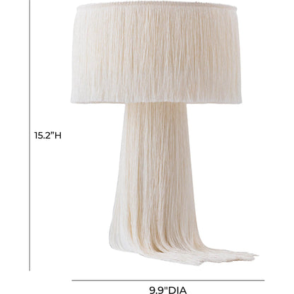 Atolla Tassel Table Lamp by TOV Furniture. Made from cotton in a eclectic & global style.