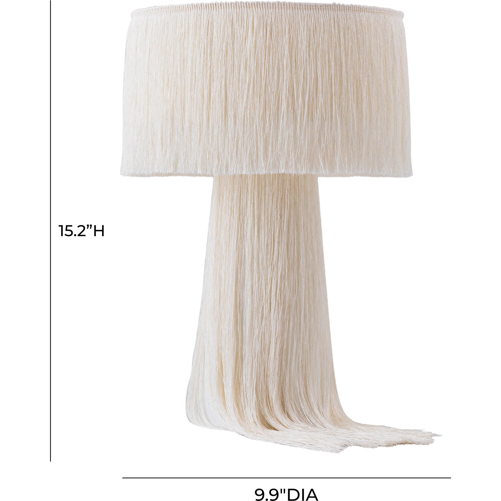Atolla Tassel Table Lamp by TOV Furniture. Made from cotton in a eclectic & global style.