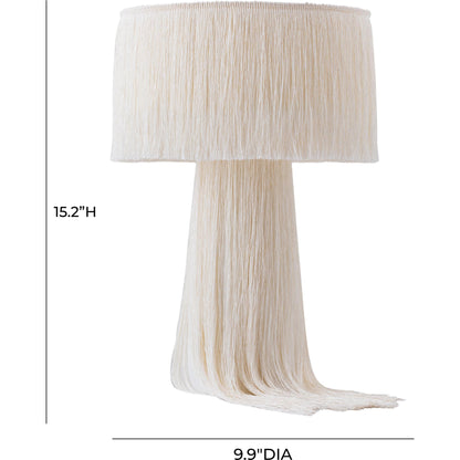 Atolla Tassel Table Lamp by TOV Furniture. Made from cotton in a eclectic & global style.