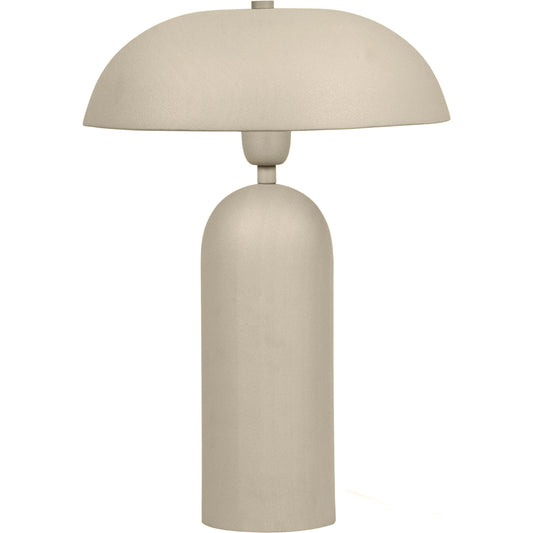 Sammi Table Lamp by TOV Furniture in cream. Made from iron in a modern style.