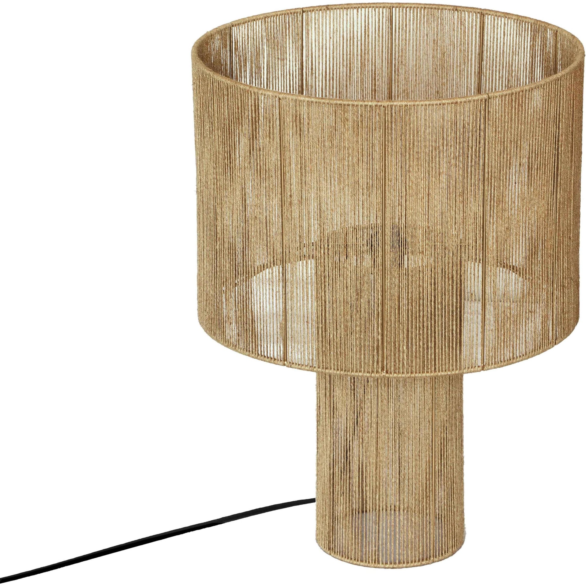 Hope Table Lamp by TOV Furniture in natural. Made from iron, jute in a cottage & farmhouse style.