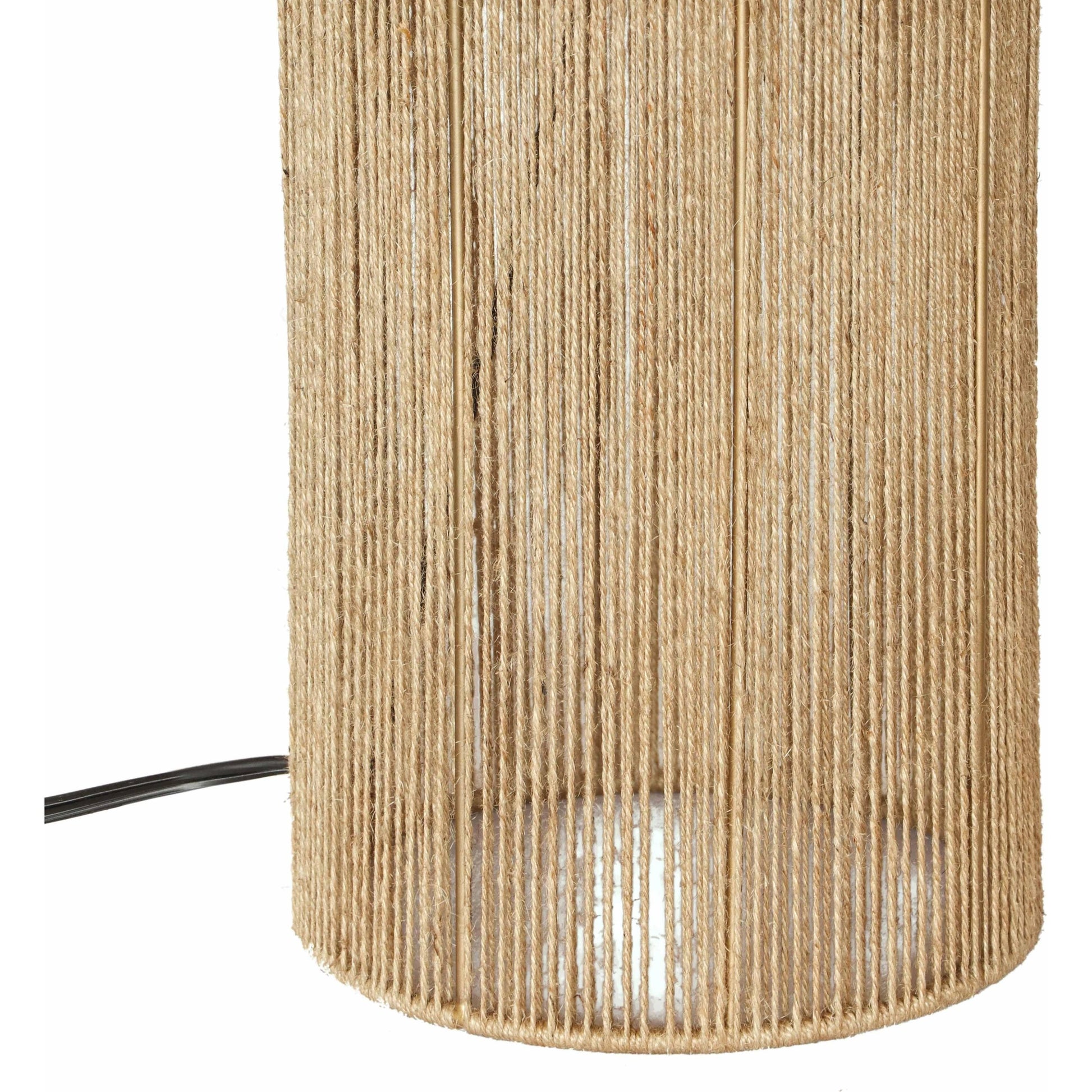 Hope Table Lamp by TOV Furniture in natural. Made from iron, jute in a cottage & farmhouse style.
