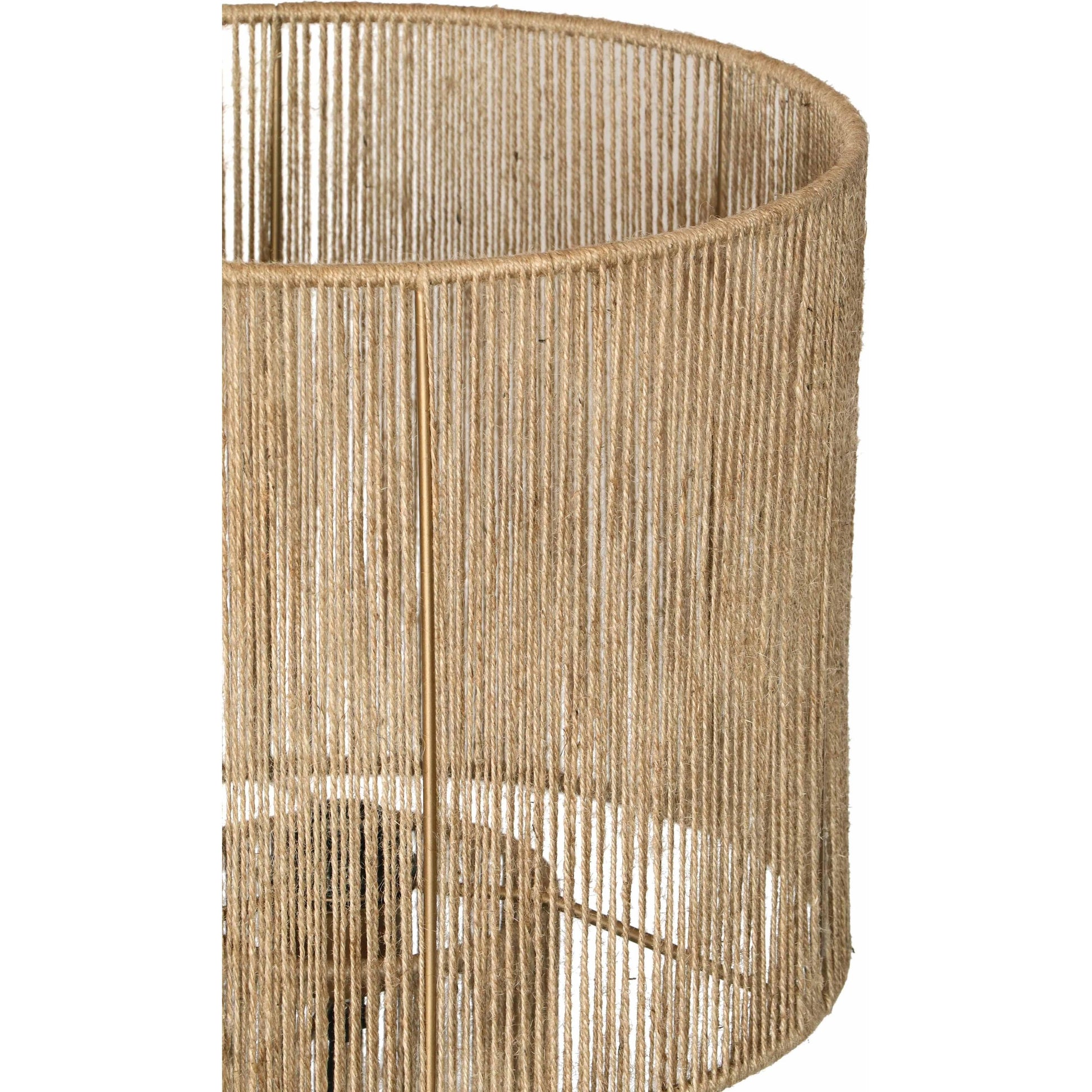 Hope Table Lamp by TOV Furniture in natural. Made from iron, jute in a cottage & farmhouse style.