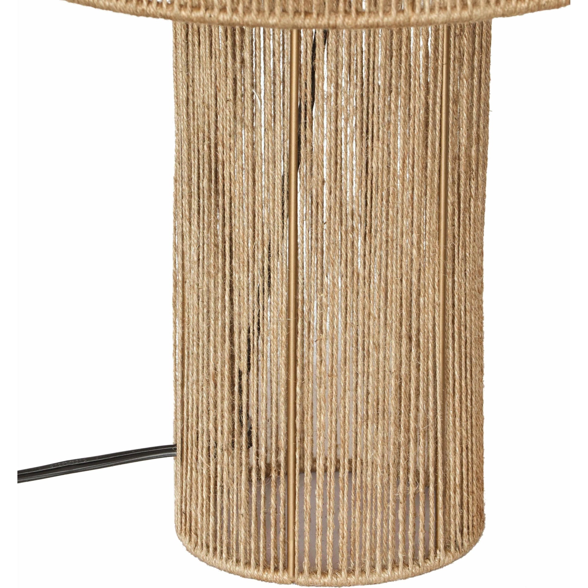 Hope Table Lamp by TOV Furniture in natural. Made from iron, jute in a cottage & farmhouse style.