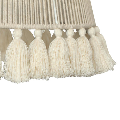 June Floor Lamp by TOV Furniture in gold, white. Made from cotton, iron in a cottage & farmhouse style.