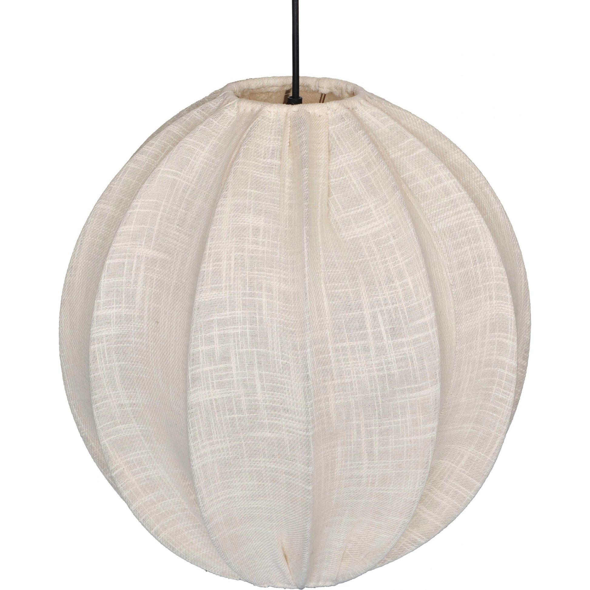 Elliana Pendant Lamp by TOV Furniture in natural. Made from cotton, iron in a modern style.