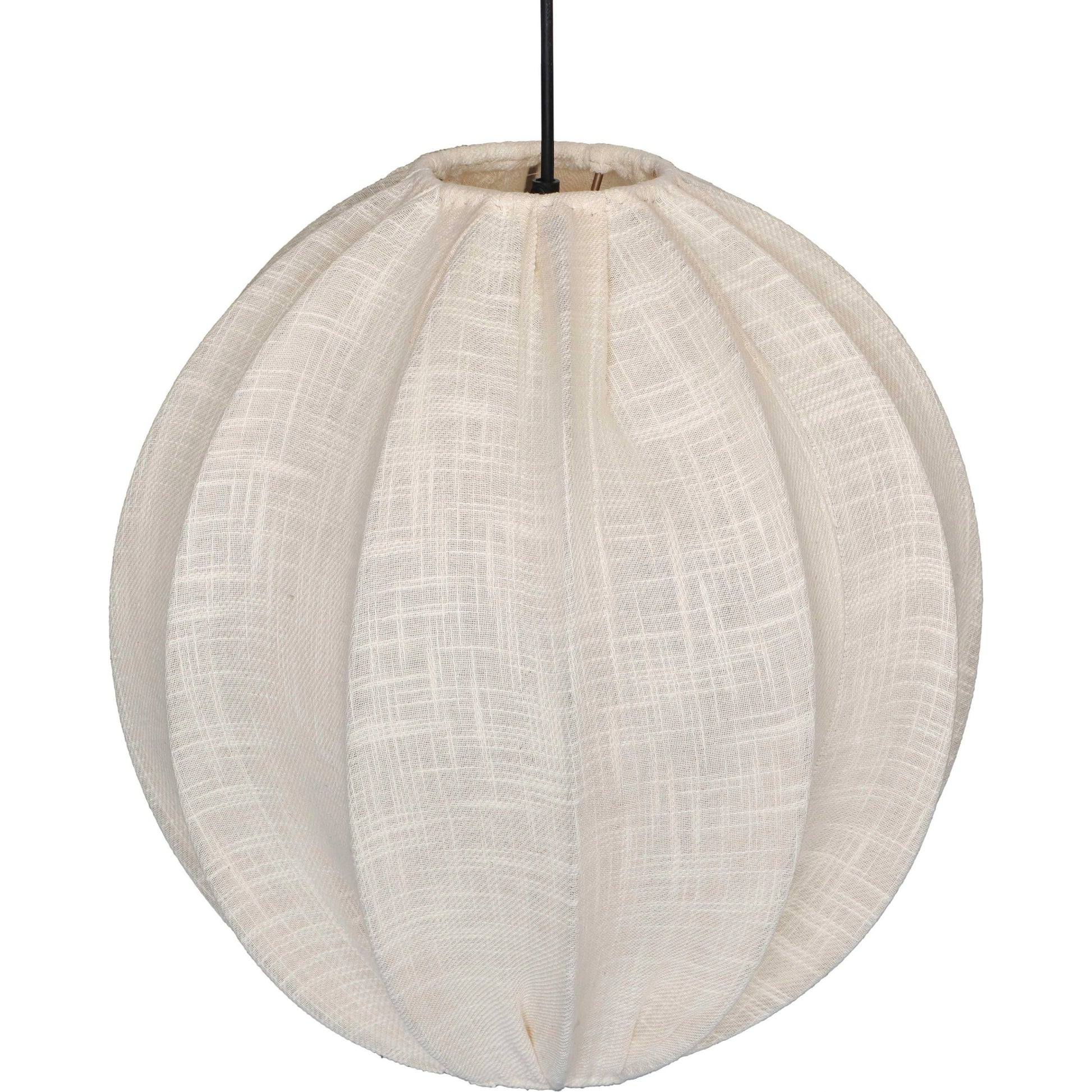Elliana Pendant Lamp by TOV Furniture in natural. Made from cotton, iron in a modern style.